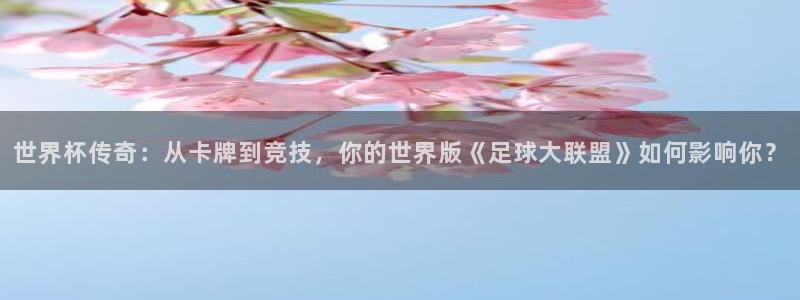 美国世界杯：世界杯传奇：从卡牌到竞技，你的世界版《足球大联盟》如何影响你？
